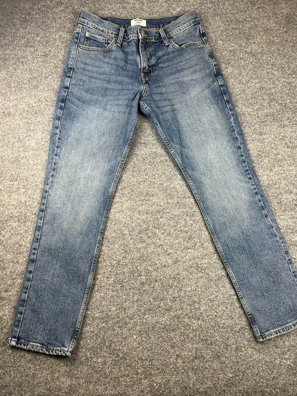 Levis Denizen 216 SLIM Fit Jeans Mens 30x30 Blue Straight Leg #832